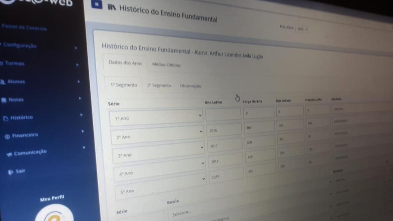 Histórico do Ensino Fundamental Histórico do Ensino Fundamental